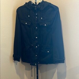 Buffalo David Bitton Black Utility Jacket with Hood